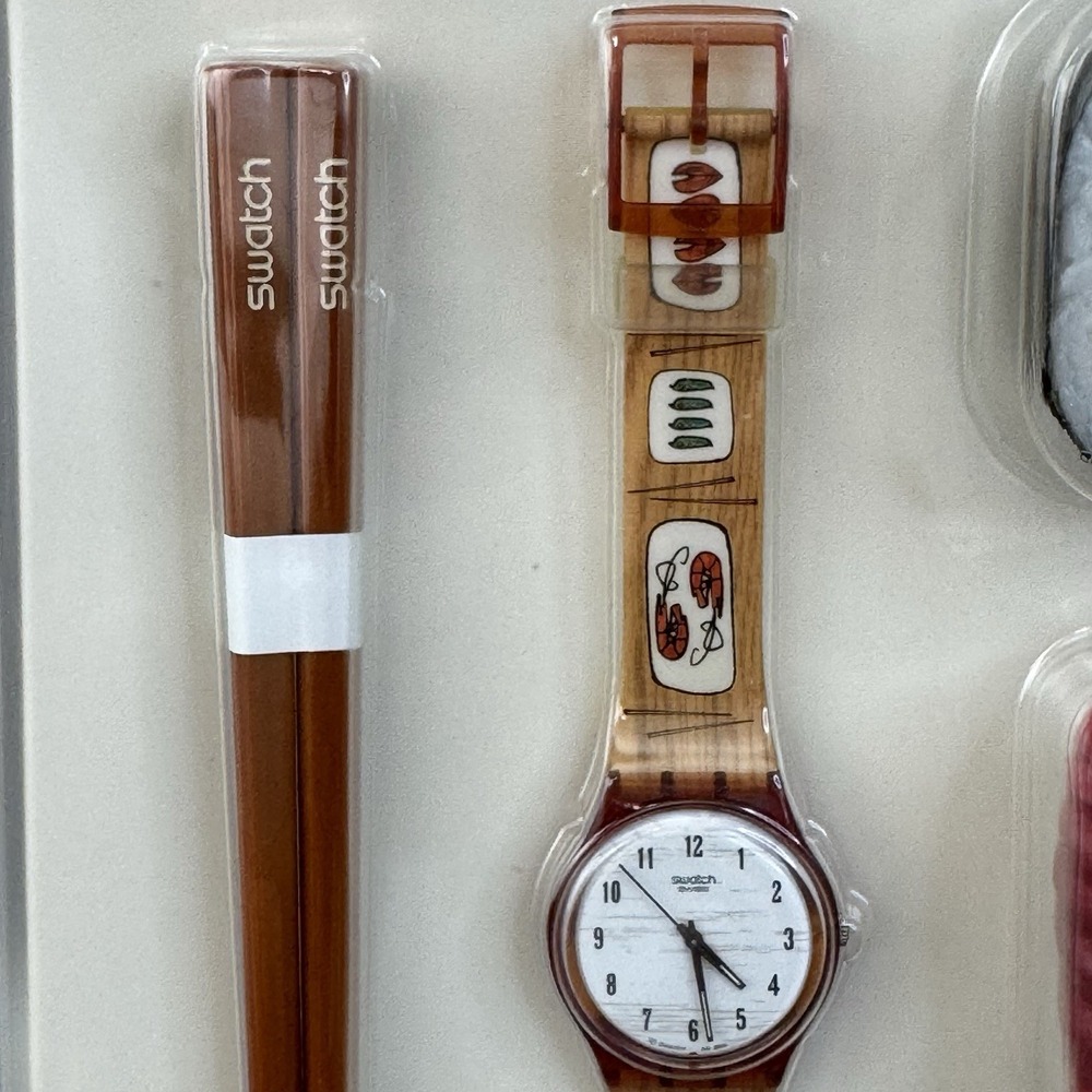 Swatch Watch Hors D'oeuvre Sushi 2001 Vintage GF112 Pack w/Box - Read - Picture 6 of 9